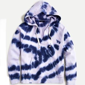 J.Crew Indigo Dye V-Neck Hoodie